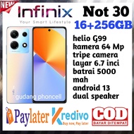 Hp infinix Not 30 NFC gaming Ram 16+256 GB  garansi resmi infinix