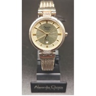 Alexandre Christie women mesh bracelet authentic watch 2757LDBCGIV