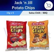Jack 'n Jill Potato Chips Fun Pack (5 x 15g) | Chilli Salsa, BBQ