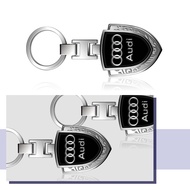 1Pcs 3D Metal Car Badges Keychain Auto Accessories for Audi Sline A3 A4 A5 A6 A7 A8 Q1 Q2 Q3Q5 Q7 Q8
