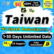 Wefly Taiwan eSIM 5G 3-30Days Daily 500MB-3GB Unlimited Data eSIM Taiwan Unlimited eSIM