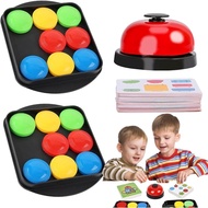 Crazy Color Chessboard Games and Social Games-Montessori Toy Set, Equipped with Bells and Cards-Fun 