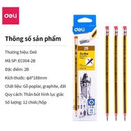 Box of 12 deli 2B pencils Code C004-2b