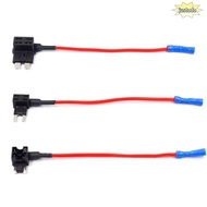 JUSTO Fuse Tap Adapter, Standard 12V/24V Car Fuse Holder Tap, Mini Automotive Fuse Extender