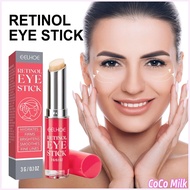 Coco Milk EELHOE 1PC Retinol Eye Cream Stick Reduce Wrinkles And Eye Puffiness Brighten The Skin Improve Fine Lines Moisturize Eye Cream