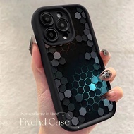 Shiny Hexagonal Tech Casing For infinix Smart 8 7 Hot 40Pro 30I Tecno Spark 30C 2025 20C 20 Note30 G