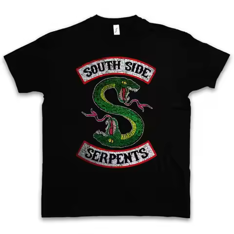 South Side Serpents T Shirt Archie Snake Biker Mc Motorcycle Club Riverdale FP
