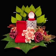 Sirih junjung Siap Gubah dgn Bekas Cincin Bekas Gelang / sirih junjung Artificial Hantaran Kahwin Tu