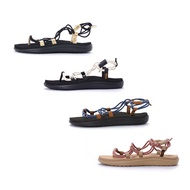 TEVA W VOYA INFINITY METALLIC Women's Webbing Casual Sandals Roman Elastic Band