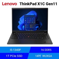 Lenovo ThinkPad X1C Gen11聯想商用筆電/14吋 WUXGA/I5-1340P/1T SSD/16 D5/Win11 Pro/3年保固/21HMS02G00/商務黑