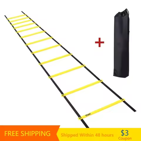 Agility Speed Ladder Stairs Nylon Straps Training Ladders Agile Staircase for Fitness Soccer Footbal