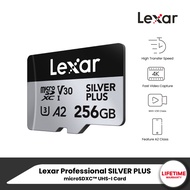Lexar Silver Plus 128GB UHS-I U3 V30 SDXC (เอสดีการ์ด) Full-HD 3D 4K RW205/150MB/s (LMSSIPL128G-BNAN
