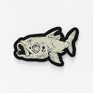 Patch Force - Dead Fish Rubber Patch in the Dimensions 6.0 cm x 4.0 cm - Have a Dead Fish in Your Ba