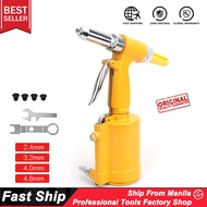 COOFARI Pneumatic Blind Rivet Gun 2.4-4.8mm Heavy Duty Air Hydraulic Riveter-Professional Pop Pneumatic Riveting Gun