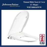 Johnson Suisse Manual Bidet Seat & Cover U Shape (WBTS800169WW) | Toilet Seat | Seat Cover | Tudung 