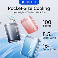 JisuLife Neck Fan Life 5 4500mAh Battery100 Gears Strong Wind Portable Mini Fans USB Rechargeable Wa
