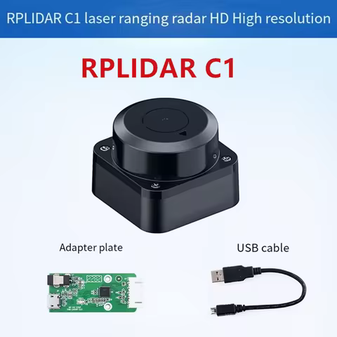 SLAMTEC RPLIDAR C1 Lidar Sensor TOF 12m Ranging 360 ° Scanning for Robot Positioning, Mapping, Navig