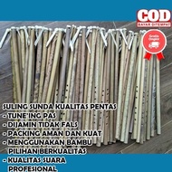 (COD-BAYAR DITEMPAT) SULING SERULING BAMBU SUNDA LUBANG 6 KUALITAS