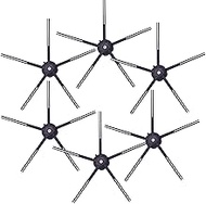 MOBETMO 6 Pack Silicone Side Brushes for Roborock S7MaxV Series,S8 Series,S7 Series, S6 Series, S5 S