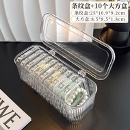 Acrylic Transparent Flip Storage Box Portable Anti Oxidation Jewelry Crystal Bead String Handmade Na