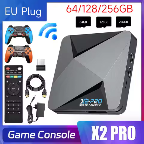 X2 PRO Video Game Console 60+ Game Emulators Super Console for Android 9.0 / CoreE / Emuelec 4.3 for