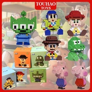 TOUHAO Toy Story Building Blocks Nano Mini Blocks Buzz Lightyear DIY Blocks Peppa Pig Block Blocks T