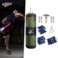 WBStar Hanging Unfilled Punching Bag Ankle Guards Hand Guards Wrist Guards Boxing Sandbag for Kids Adults Home Gym Martial Arts Judo