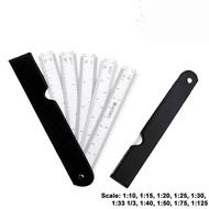 BUTTERFLY FAN SCALE RULER FOR ARCHITECTURE INTERIOR DESIGN/GRAPHIC