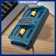 HENGHOME For Makita 18-20V  Rechargeable Portable Mini Dual Ports Charger BL1860B BL1850B BL1830 BL1