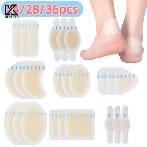 24Pcs Blister Plasters Invisible Hydrocolloid Gel Blister Bandages Blister Cushion Pad For Heel Foot