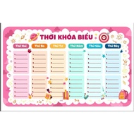 A3/A4 Size Timetable