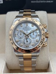 二手 USED  ROLEX 勞力士 DAYTONA 116503 白色珍珠貝殼面 鑽石字 2018年4月 全套 FULL SET