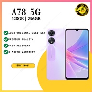 100% ORIGINAL A78 5G 8GB + 128GB / 8GB + 256GB ( 2nd Phone Secondhand Used Terpakai Condition Grade 