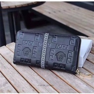 New Arrivals 100% 1: 1 Limited High-Quality Sales Time Handbag Men's Leather Elongated Long Clip Emb