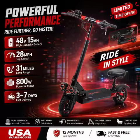 Freeboy J01 Adult Electric Skateboard 800W 48V Foldable Battery Powered Scooter with 10 Inch Tire fo