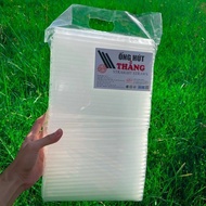 500 Grams of Clear White Straws 6, 8, 12