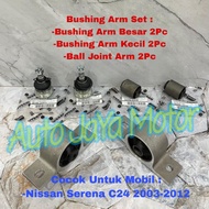 Original Serena C24 Large and Small Lower Arm Bushing + Ball Joint 6Pc