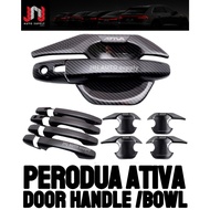 PERODUA ATIVA DOOR HANDLE COVER / HANDLE BOWL COVER (CARBON)