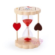 ♥小花花日本精品♥Hello Kitty 下午茶系列 造型 木製 沙漏 3分鐘 計時器 定時器 砂時計 33212609