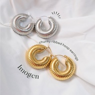 deliciaeph - Imogen Chunky Ribbed Hoop Earrings