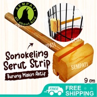 SEMPATI Tangkringan Samping Kayu Sonokeling Serut Tangkringan Sangkar Kandang Burung Pleci Ciblek Ko