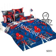 TOTO ชุดผ้าปูที่นอน SD31 (ไม่รวมผ้านวม) 3.5/5/6 ฟุต สไปเดอร์แมน SPIDERMAN (ระบุขนาดในตัวเลือกสินค้า)