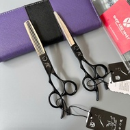 Genuine black warrior left-handed hair scissors