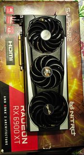 送顯示卡支架Sapphire NITRO+ AMD Radeon RX 6900 XT 16G D6 超白金 OC 