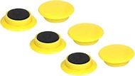 E-Value EMT-06YE Color Magnets, Medium, Diameter 1.2 inches (30 mm), Pack of 6, Yellow