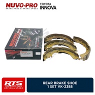 Nuvo-Pro Rear Brake Shoe Toyota Innova 2005 - 2015 VK-2388 1set