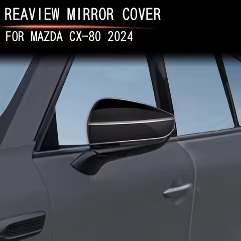 For Mazda CX80 CX-80 Cx80 Car Accessories Door Rearview Mirror Cover Protector Side View Mirror Caps