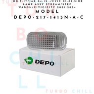 DEPO-217-1415N-A-C HD.F-IT/JAZ 04-12../CVIC 01-05.SIDE LAMP ASSY STREAM/STEP WAGON/CIVIC/CITY 2001-2