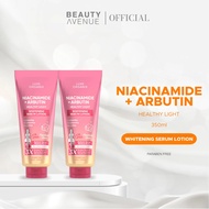 【B 1T 2】Luxe Organix Niacinamide + Alpha Arbutin Whitening Serum Lotion 350ml Enriched with Vitamin