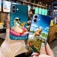 Cute duck soft case for iphone 17 16 15 14 13 12 11 xr xs max 8 7 6 pro max plus mini 6s 6g 7g 8g 6p